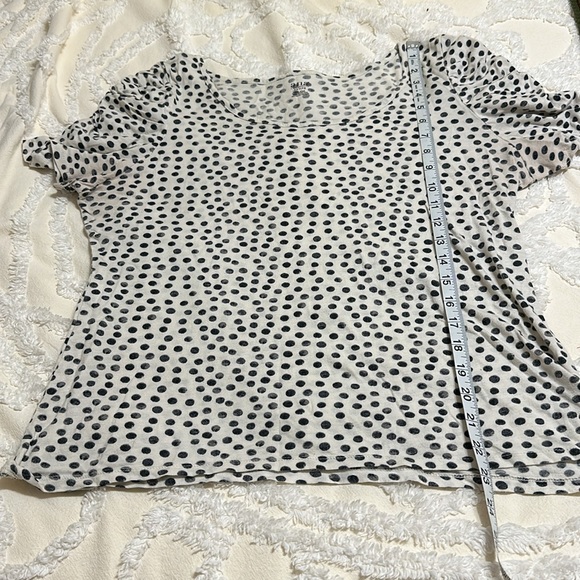 Ana White w/Black Polka Dot T-shirt PXL - Picture 6 of 6